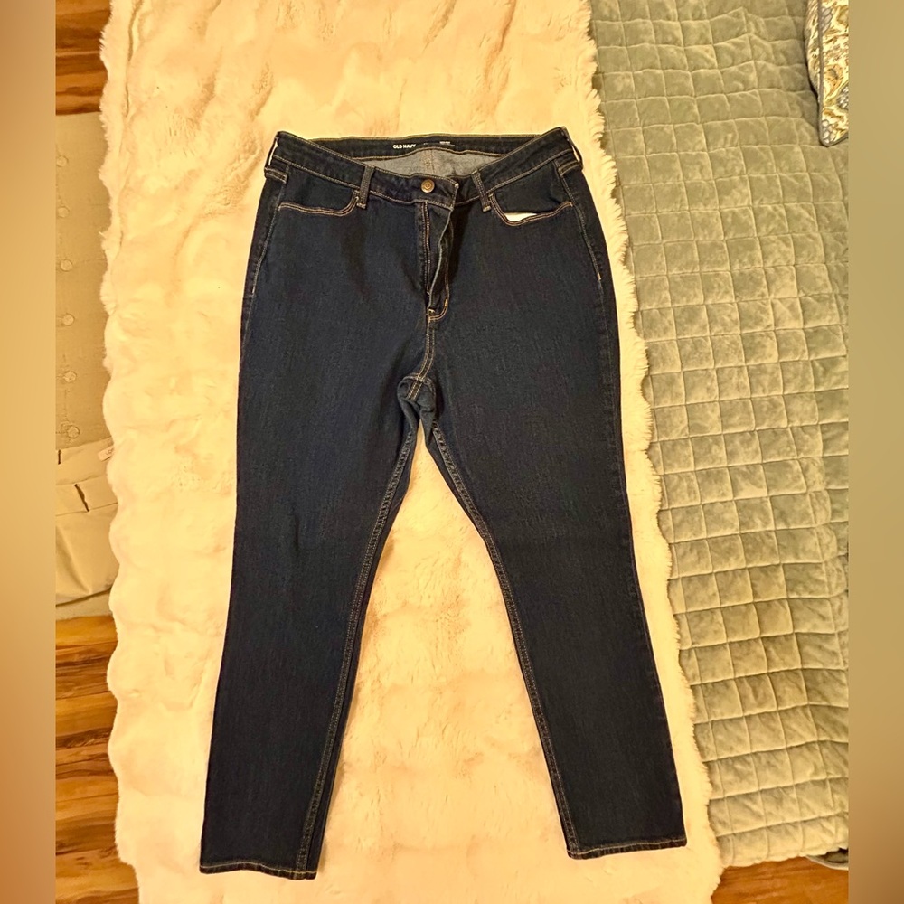 Old Navy Women's Deep Indigo Skinny Jeans